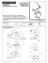 American Standard Bath/Shower Trim Kit T028.50X Installation guide