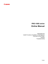 Canon Pixma Pro 100S User manual