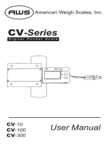 American Weigh Scales CV-10 User manual