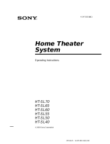 Sony HT-SL55 Operating instructions