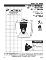 Lochinvar 2.5 Gallon 120 volt water heater User manual