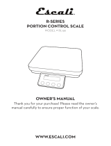 Escali RL136 Owner's manual