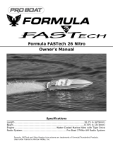 Pro Boat Formula FASTech 26 Nitro Owner's manual