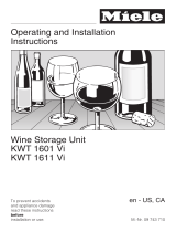 Miele KWT1601VI Owner's manual
