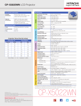 Hitachi CP-X5022WN Quick Manual