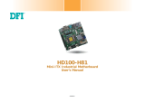 DFI HD100-H81 User manual