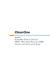 ClearOne VIEW Multimedia Receiver Installation guide