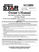 North Star 1108 Owner's manual