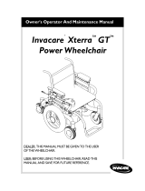 Invacare XTERRA GT Operating And Maintenance Manual