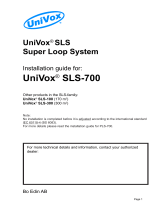 Univox SLS-700 Installation guide