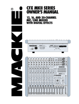 Mackie CFX 12 Owner's manual