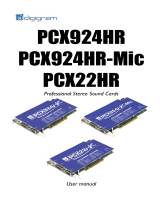 Digigram PCX924HR-Mic User manual