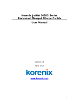 Korenix JetNet 5428G Series User manual