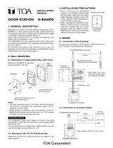 TOA Q-N8050WP Outdoor Substation User manual