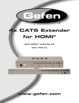 Gefen EXT-HDMI1.3-CAT6-4x Owner's manual