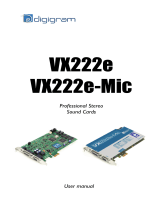 Digigram VX222e-Mic User manual