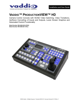 VADDIO PRODUCTION VIEW HD-SDI Installation and User Manual