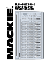 Mackie SR24-4-VLZ PRO Owner's manual