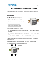 Korenix DR-4524 Quick Installation Manual