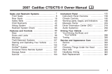 Cadillac 2007 CTS-V User manual