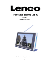 Lenco TFT-1021 Owner's manual