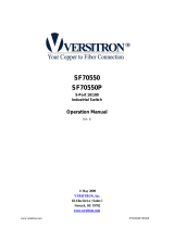 Versitron SF70550P Owner's manual