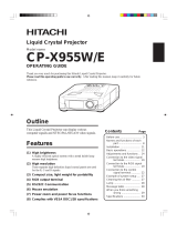 Hitachi CP-X950WE User manual