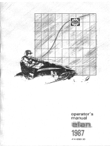 BOMBARDIER elan 1987 User manual