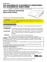 Hitachi CP-A352WNM User manual
