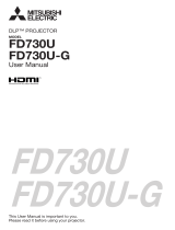 Mitsubishi Electric DLP FD730U User manual