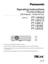 Panasonic PT-LB382 Operating Instructions Manual
