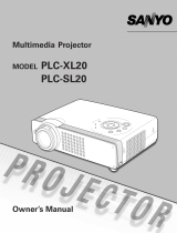Sanyo PLC-XL20 User manual
