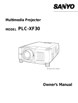Sanyo PLC-XF30 User manual