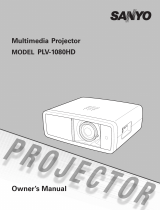 Sanyo PLV-1080HD - High Definition 1080p LCD Home Theater Projector Owner's manual
