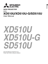 Mitsubishi Electric XD510U User manual