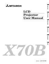 Mitsubishi LVP-X70BU User manual