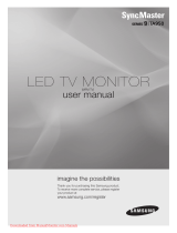 Samsung SyncMaster TA950 User manual
