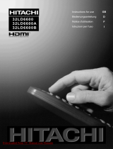 Hitachi 32LD6600 User manual