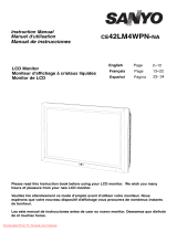 Sanyo CE42LM4WPN-NA - CE - 42" LCD Flat Panel Display User manual