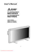 Mitsubishi Electric MDT402S User manual