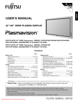 Fujitsu P42HHA10E User manual