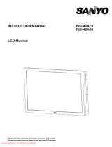 Sanyo PID-42AE1 - 16:9 User manual