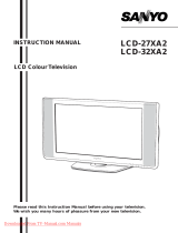 Sanyo LCD-32XA2 User manual
