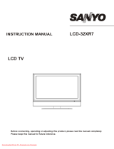 Sanyo LCD-32XR7 User manual
