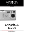 Minolta DiMAGE E201 User manual