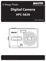 Sanyo VPC E760 - E760 7.1MP Digital Camera User manual