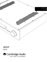 Cambridge Audio 851E User manual