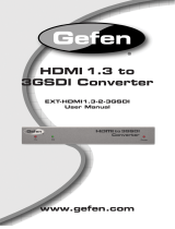 Gefen EXT-HDMI1.3-2-3GSDI Owner's manual