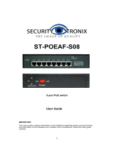 Security Tronix ST-POEAF-S08 Owner's manual