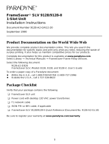 Paradyne FrameSaver SLV 9128 Installation Instructions Manual